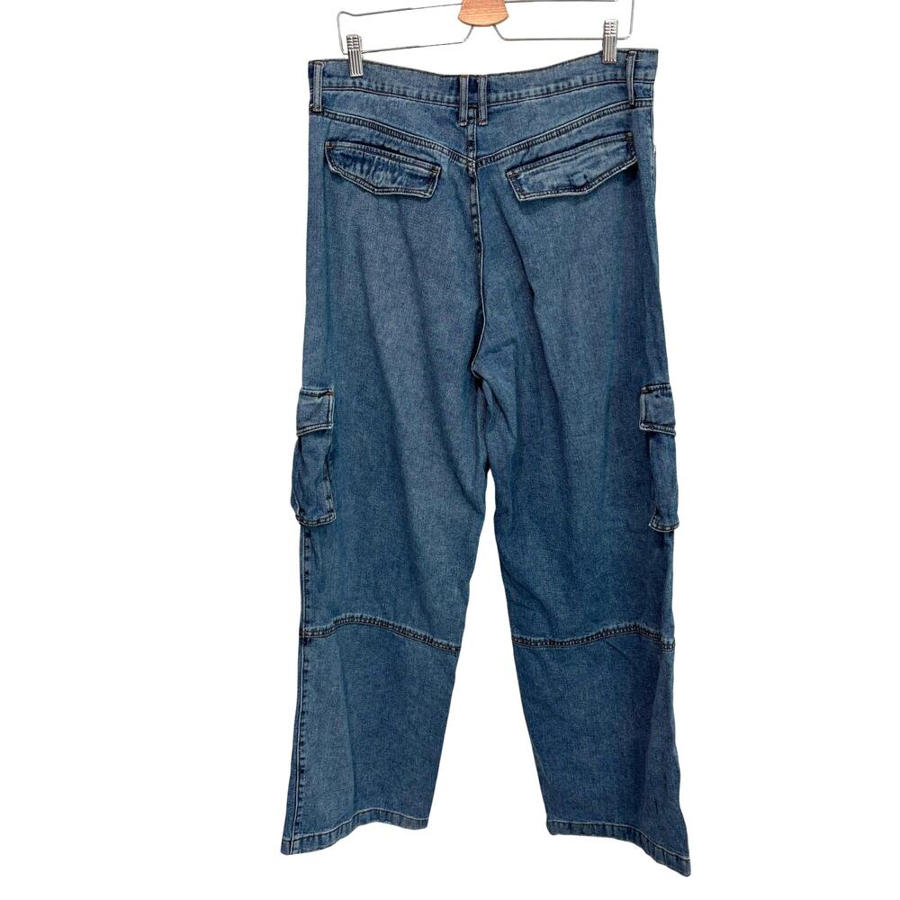 Robert Rodriguez Cargo Jeans Baggy Trinity Denim Women’s 12 Y2K Utility - Picture 3 of 8